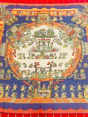 Hermès "Astres et Soleils" (Stars and Suns) Silk  Scarf with box